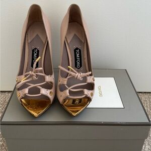 Tom Ford Blush and Gold Heels